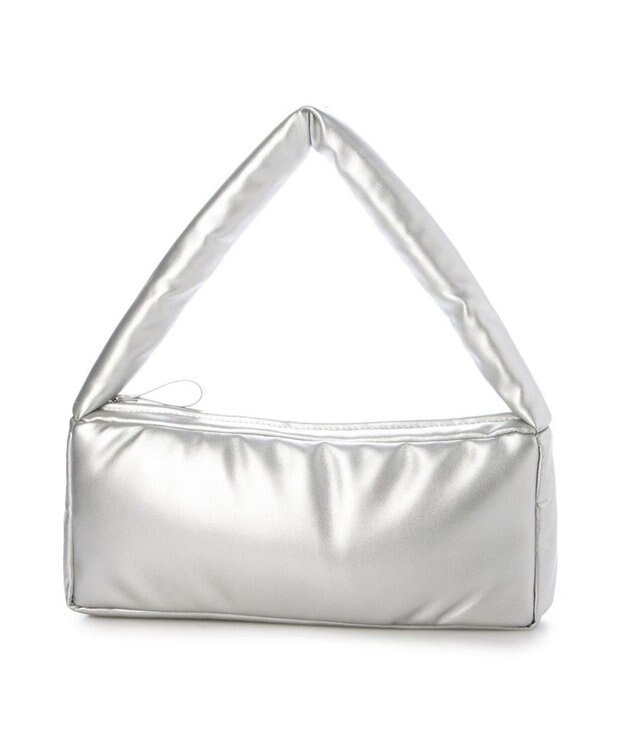 UNBILLION カシュカシュ cachecache / 横長パフバッグ シルバー