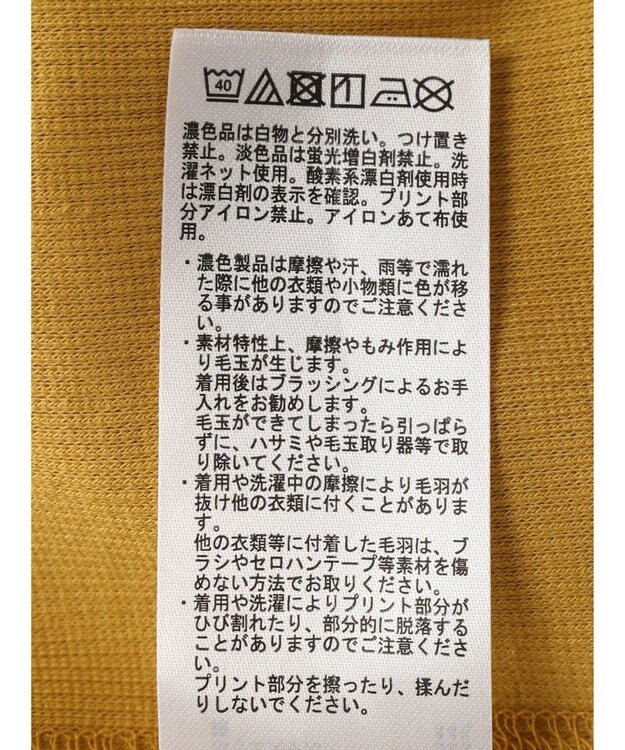 Green Parks ミニ裏毛ロゴトレＴｅｅ Yellow