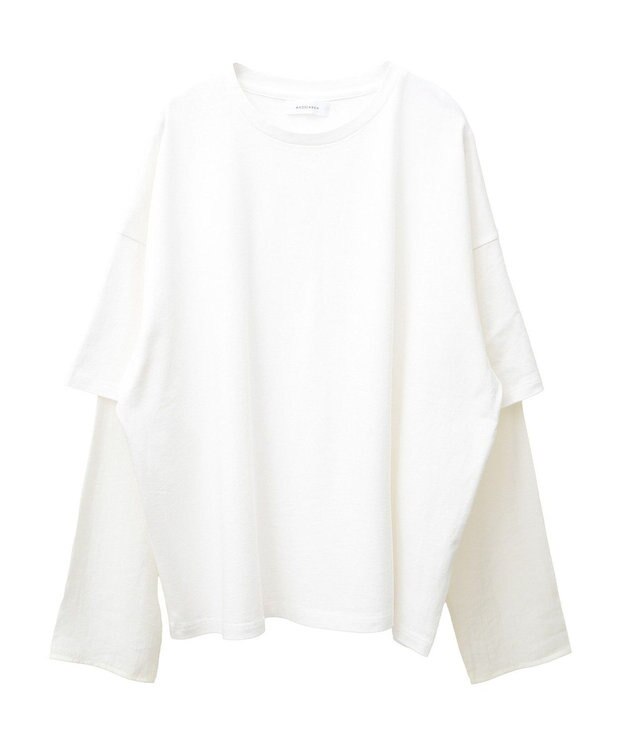 Green Parks ・ＡＮＤＳＥＡＲＣＨ　フェイクレイヤードロングＴＥＥ Off White