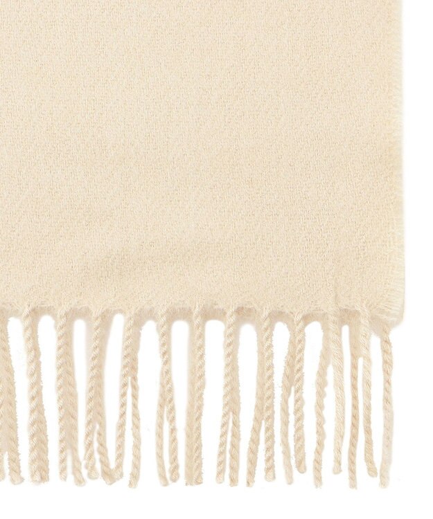 MOONBAT PAUL & JOE ACCESSOIRES ”PJ”ロゴブローチ付きムースタッチマフラー（パッケージ入り） ベージュ