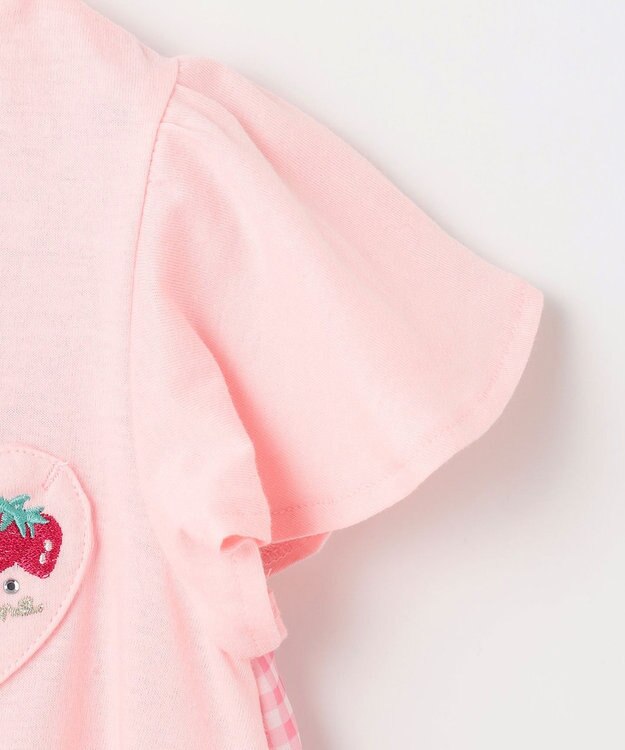 ANY KIDS ひらひら バックシャンTシャツ ピンク