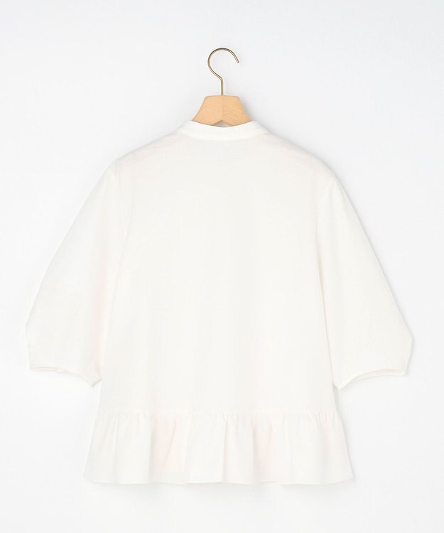 組曲 S 【先行予約・WEB限定】ツイルジャージーフリル カットソー ホワイト系