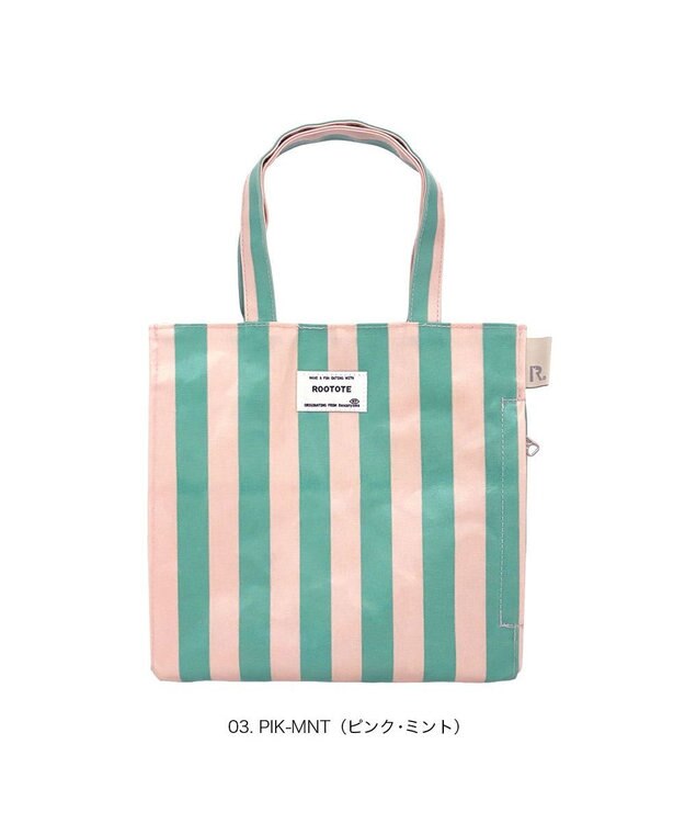 ROOTOTE 3530【ルートート】EU.スクエア.ラミネート-W 03：ピンク・ミント