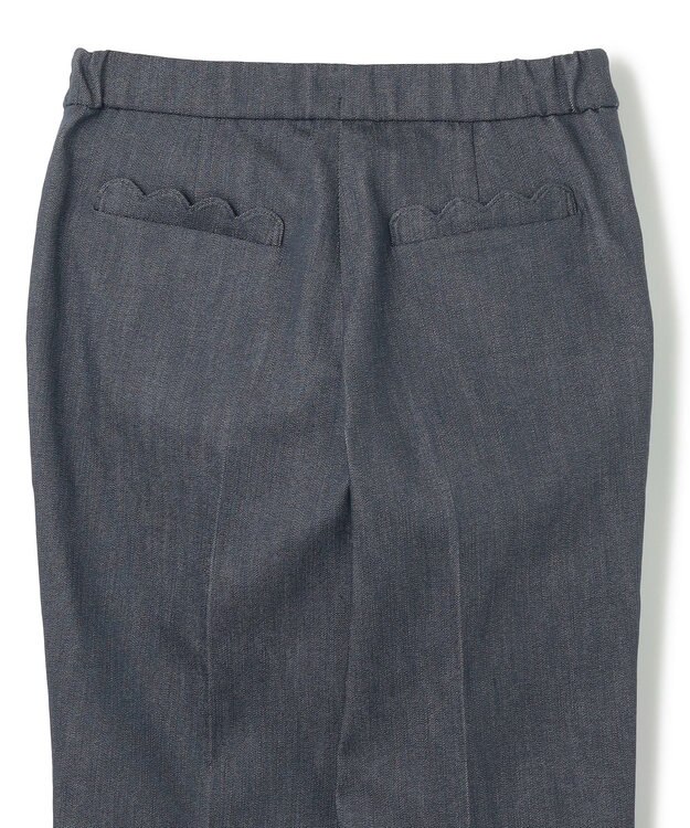 TOCCA 【洗える】SCALLOP DENIM パンツ デニム風