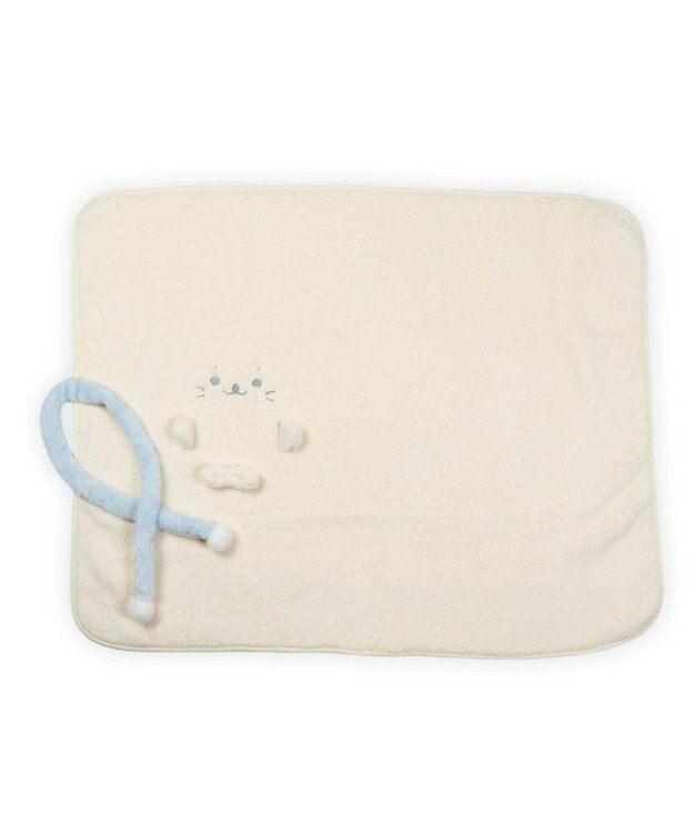 Mother garden しろたん マフラー くるっとひざ掛け オフホワイト