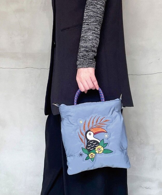 ROOTOTE 6842【フェザールー】FE.サコッシュ.ブロドゥリー-A 03：トコ・トゥーキャン