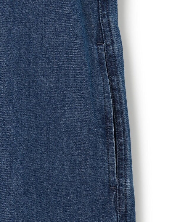 23区 【洗える】23区DENIM ライトダンガリー シャツ ワンピース インディゴ