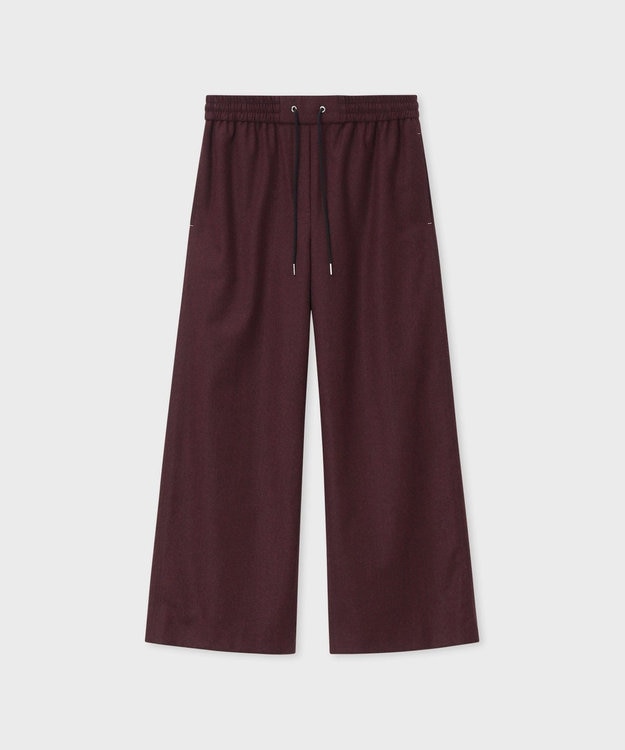 Paul Smith ウールフランネル ワイドパンツ ワインレッド