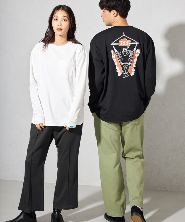 SHARE PARK LADIES 【UNISEX】UVカット アートコラボロングTシャツ〈Hammock〉（S・Mサイズ） ホワイト