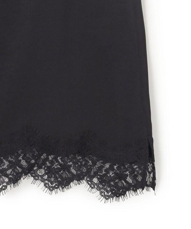 23区 L 【先行予約】サテンレースキャミソール ブラック系