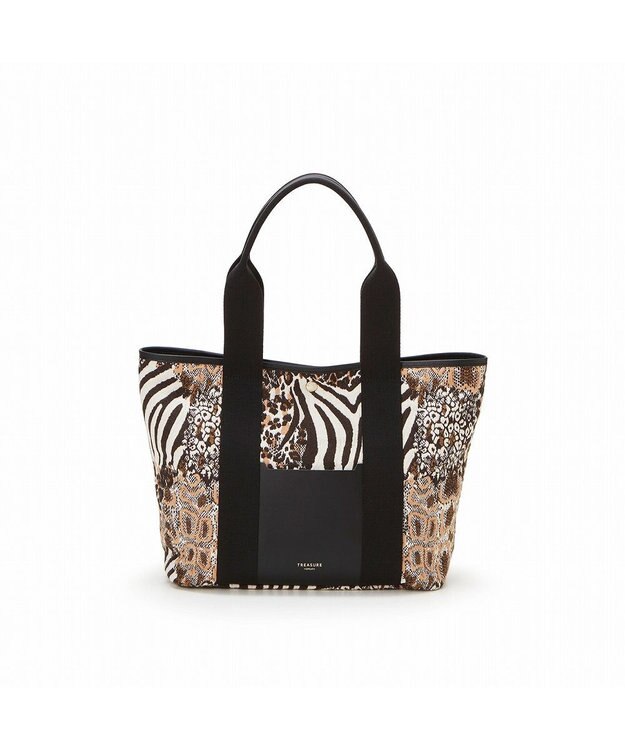 TOPKAPI 【TREASURE TOPKAPI】アニマルジャガード A4 トートバッグ ベージュ