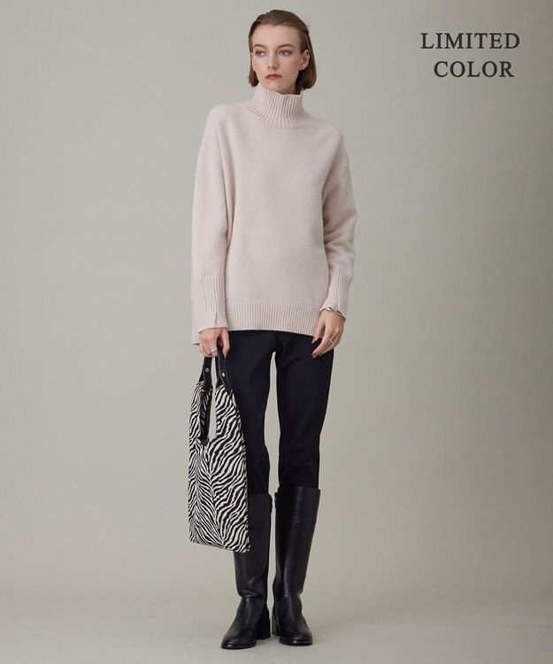 ICB 【新色追加・WEB限定カラーあり】 ソフトカシミヤミックス ハイネックニット ピンク系［WEB限定］