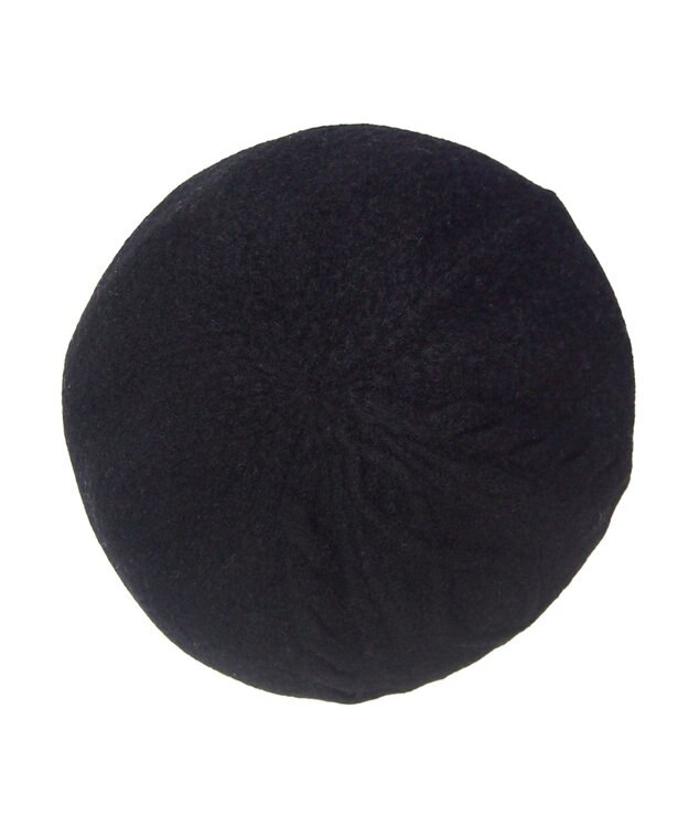 ATRENA 【日本製】Cableberet　ケーブル編みベレー帽 ブラック