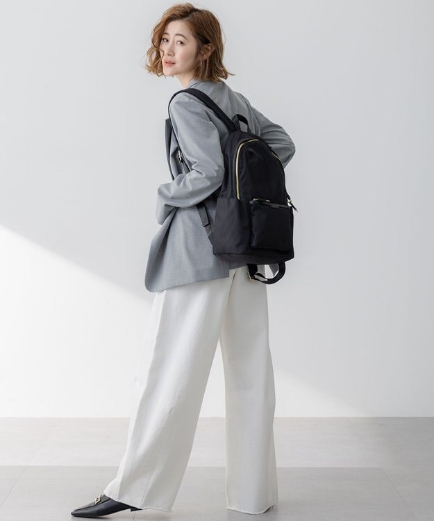 23区 【撥水加工/新色追加】ナイロン リュック ブラック系