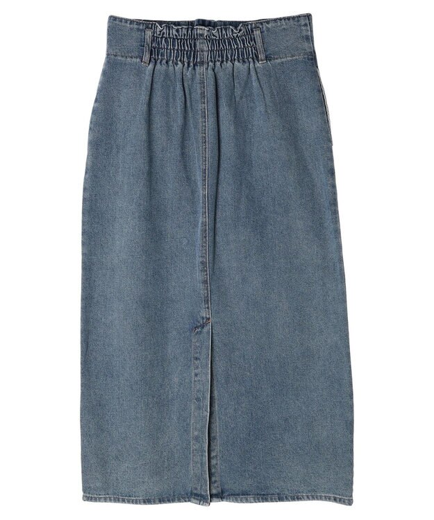 earth music&ecology デニムナロースカート Medium Indigo