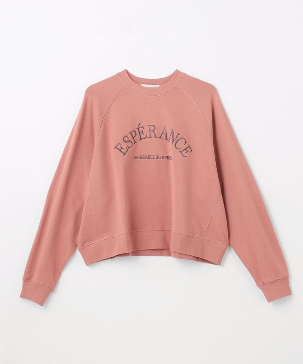 ANY 【洗濯機可】裏毛ロゴスウェット ピンク