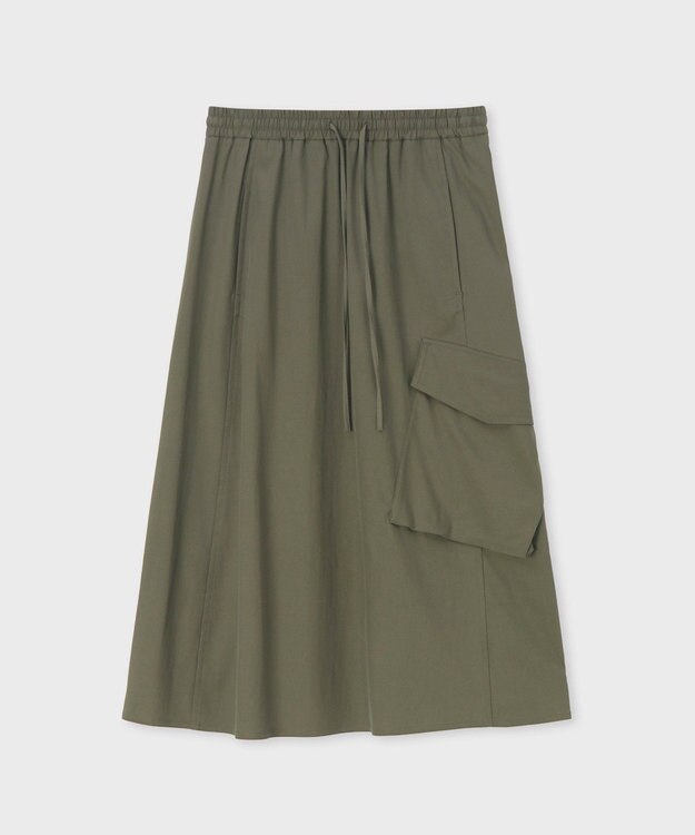 Paul Smith ツイル ギャザースカート オリーブ
