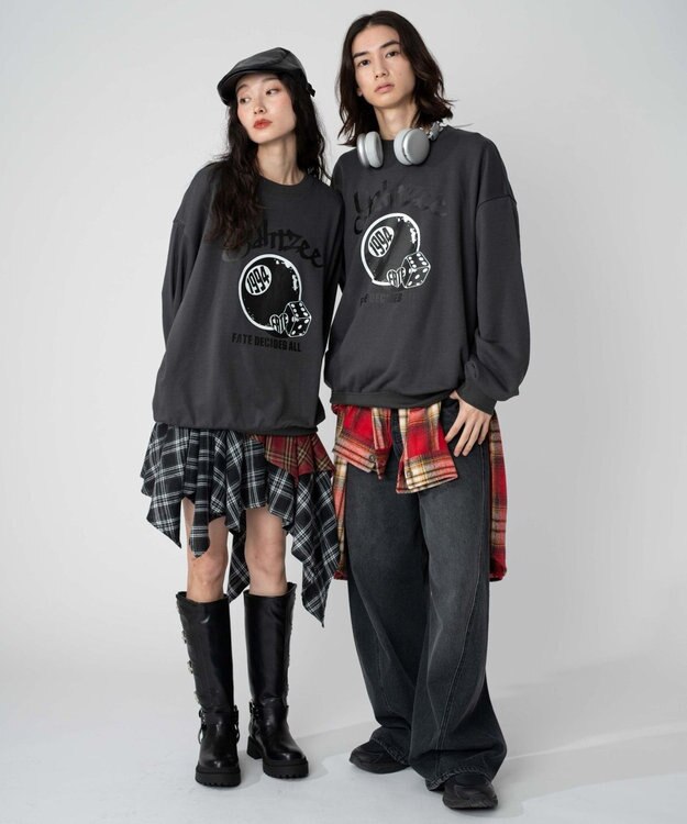 WEGO 【2025年秋冬新作/SMLXLサイズ展開/ユニセックス着用ITEM】アソートグラフィックプルオーバー2 柄43