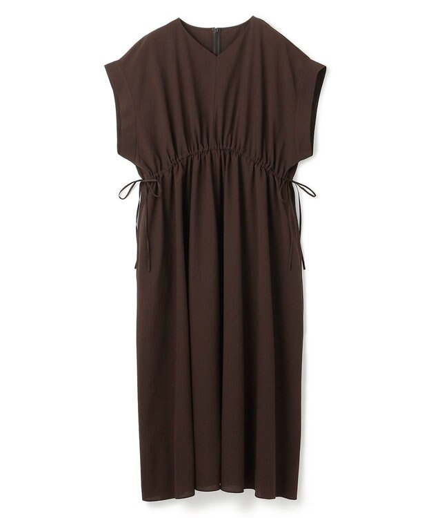 UNFILO BREEZEMOVE ウエストドロストワンピース ブラウン