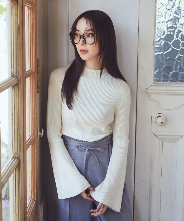 earth music&ecology フレアスリーブプルオーバー Ivory