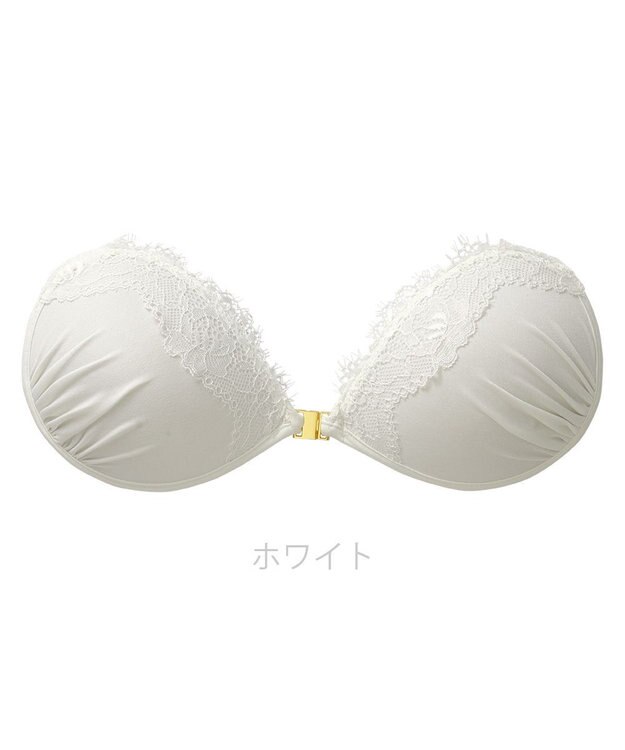 BRADELIS New York 【NuBra / ナチュラルタイプ】ヌーブラ・エアーライト レリア  デザインヌーブラ ストラップレス バックレス ホワイト