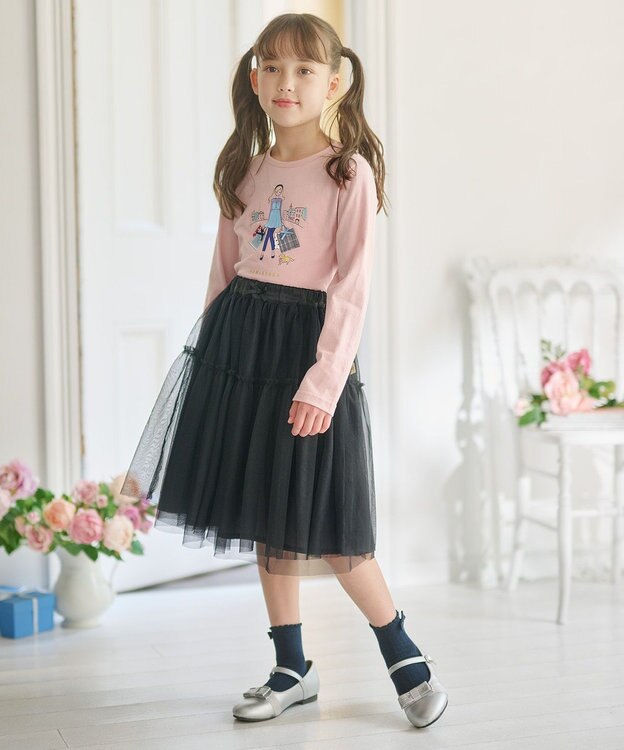 組曲 KIDS 【150-160㎝】Shopping Paris Tシャツ ピンク