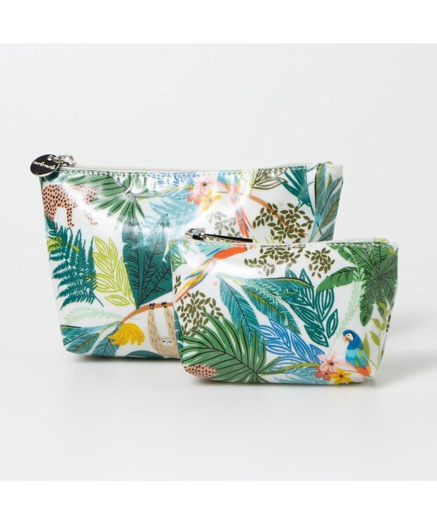 UNBILLION カシュカシュ cachecache / PVC加工プリントポーチセット アイボリー