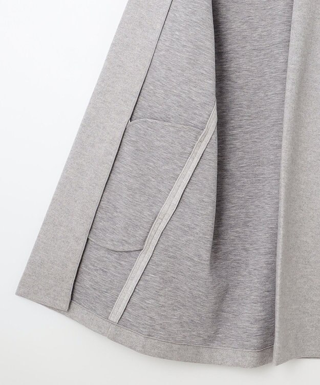 J.PRESS LADIES ニードルパンチ カーディガン ライトグレー系