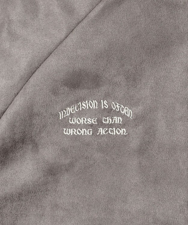 WEGO フェイクスウェードライントラックジャケット ブラック中濃色