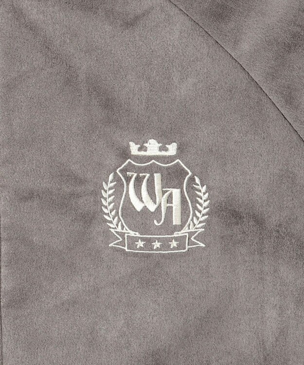 WEGO フェイクスウェードライントラックジャケット ブラック中濃色