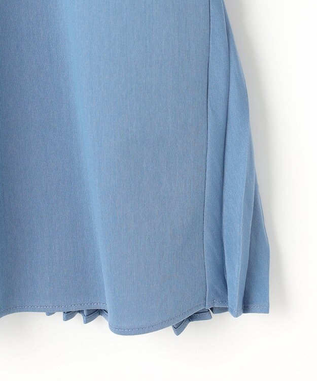 J.PRESS LADIES コンパクトトリコット バックプリーツ カットソー ブルー系
