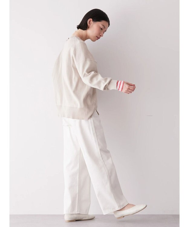 AMERICAN HOLIC 前振りニットプルオーバー Ivory