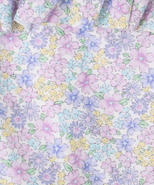 ANY KIDS 総柄 フリル ワンピース 水着 小花柄