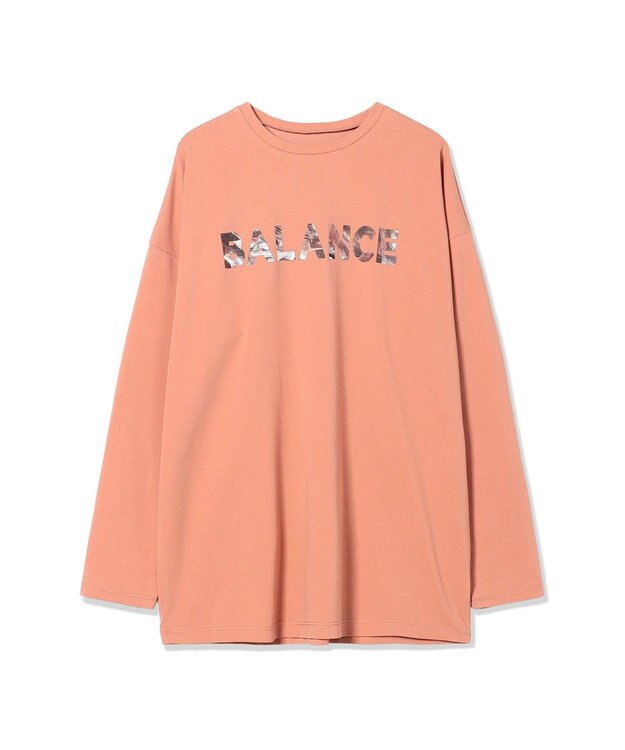 Chacott Chacott BALANCE HandsomeCotton ロゴTシャツ サーモンピンク