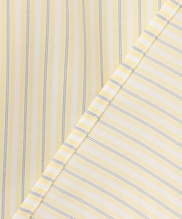 ANY SIS 【BAILA12月号掲載・貴島明日香さんコラボ】ニットレイヤード シャツ ツインセット ネイビー×イエローストライプ