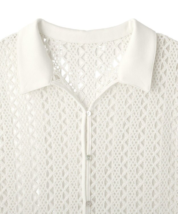 Green Parks 衿付きレースジレ Off White