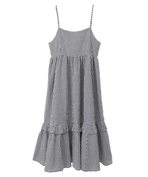 Green Parks ・ＥＬＥＮＣＡＲＥ　ＤＵＥ　ギンガムキャミワンピース Off White