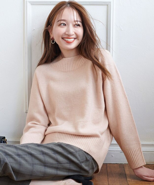 ANY SIS 【2WAY】メタルサークル イヤリング ボルドー