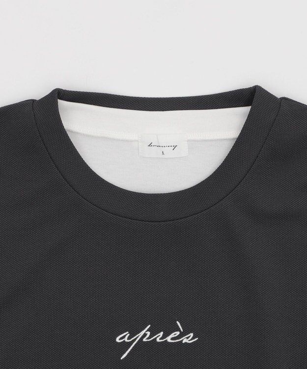 WEGO 【２点セット/ベスト×Tシャツ】アンサンブルベスト（SS） ブラック中濃色