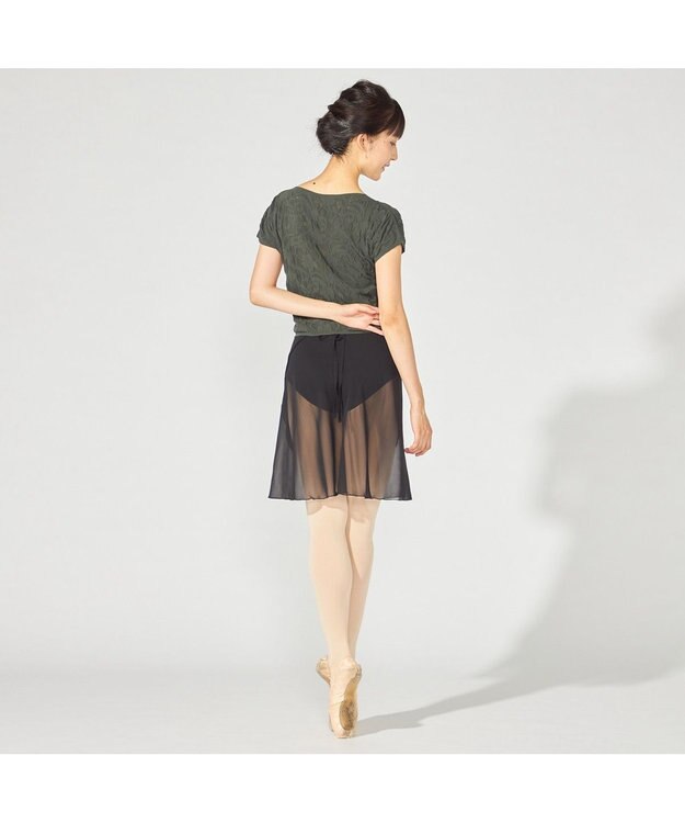 Chacott 巻きスカート ブラック