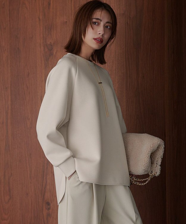 新色登場/WEB限定】BEAUTY FORM JERSEY バックZIPプルオーバー