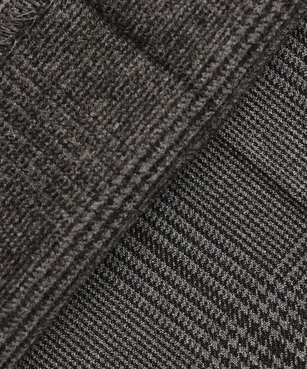 ANY SIS 【蓄熱効果】サーモトロン 2WAYストレッチ テーパードパンツ（チェック柄） チャコールチェック