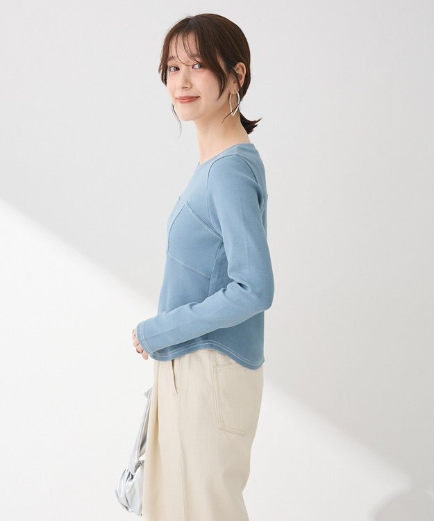 Green Parks ・ＳＵＧＡＲ　ＳＰＯＯＮ　ビスチェラインリブロンＴＥＥ Blue