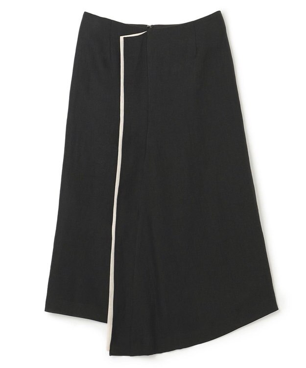 BEIGE， CHESTNUT / デザインスカート Black