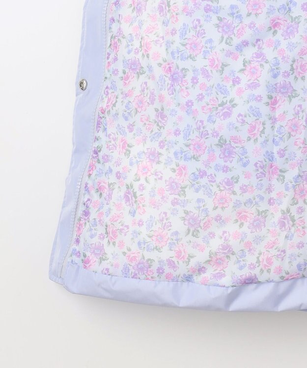 ANY KIDS 【洗濯機OK】中綿リボンコート サックスブルー