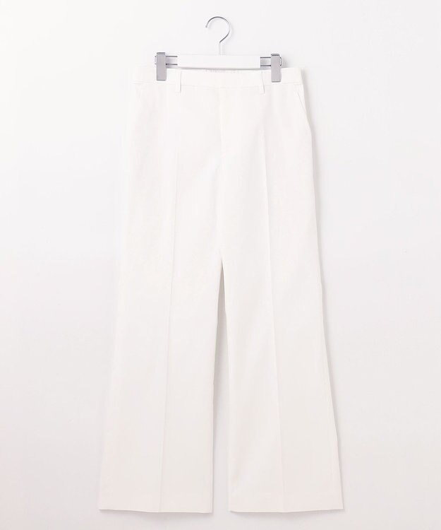 自由区 【接触冷感・UVカット・吸水速乾・洗える】シェルタリングオックスストレート パンツ オフ