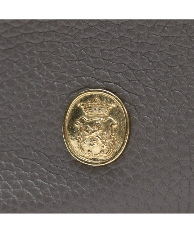 A.D.M.J. 【牛革】モーツァルト/スパニッシュレザーバイカラー金ボタントートM セメント/カラメル