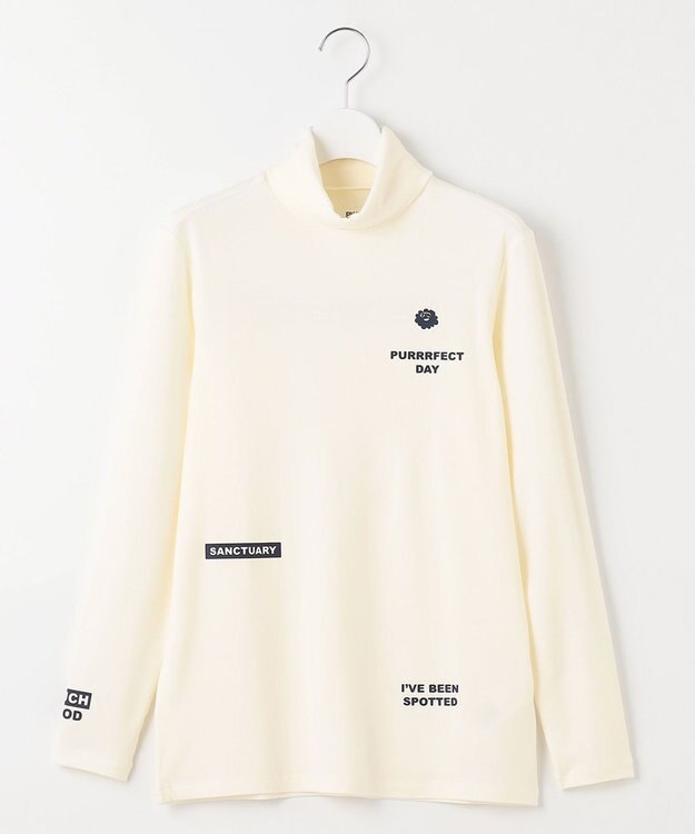 PW CIRCULUS 【WOMEN】【吸湿発熱】ウォーム モックネック カットソー ホワイト系