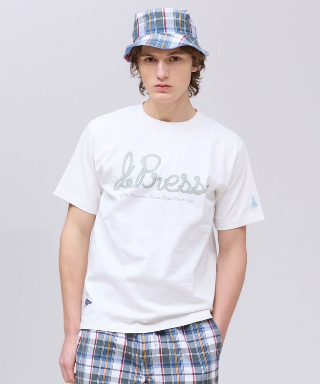J.PRESS MEN 【NYUZELESS】プリントグラフィック Ｔシャツ ホワイト系