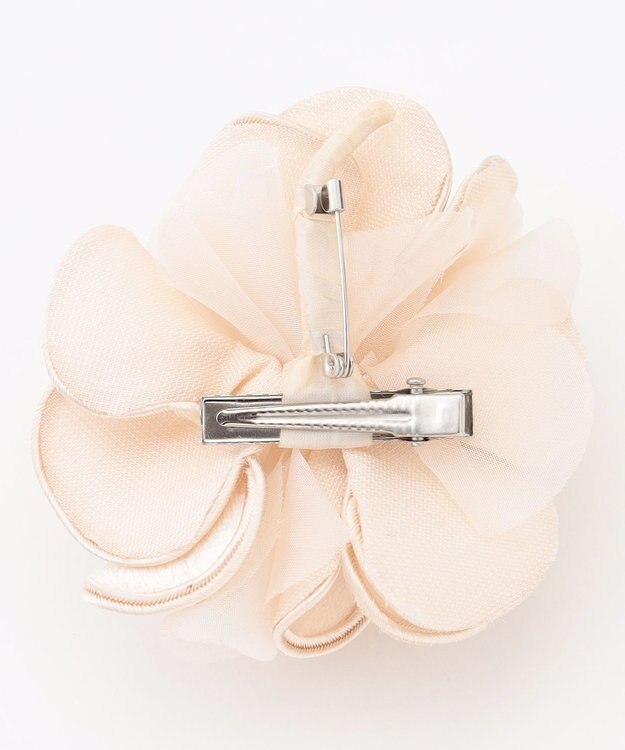 ANY SIS トリムフラワー コサージュ ベージュ